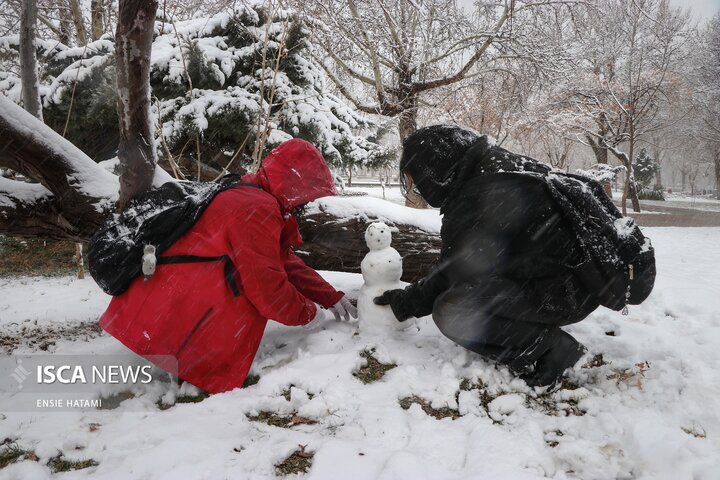بارش برف در بجنورد