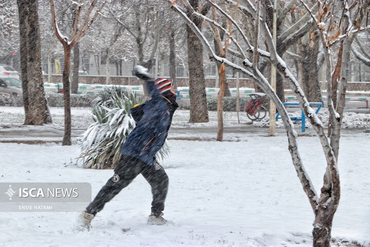 بارش برف در بجنورد