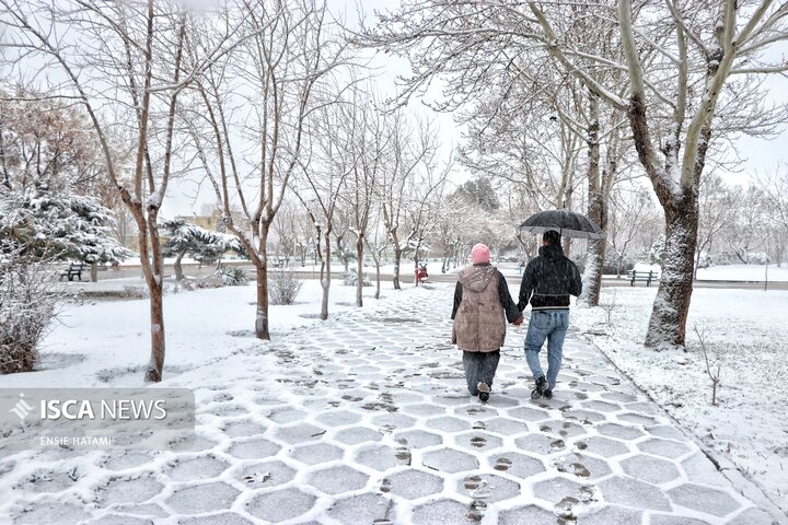 بارش برف در بجنورد