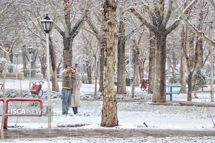 بارش برف در بجنورد