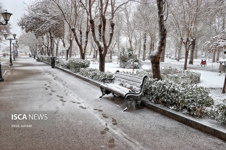 بارش برف در بجنورد