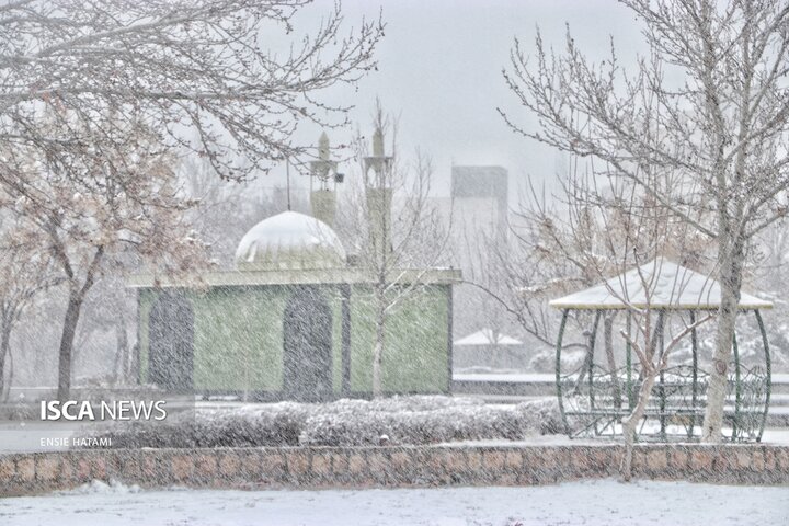 بارش برف در بجنورد