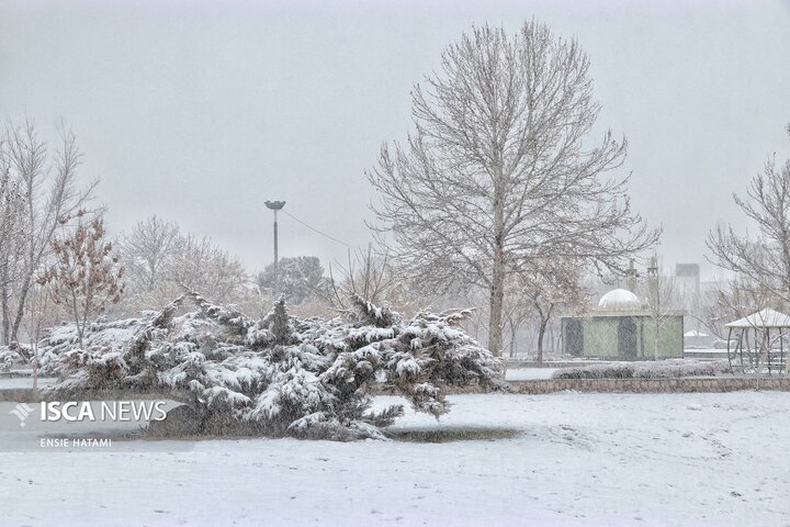 بارش برف در بجنورد