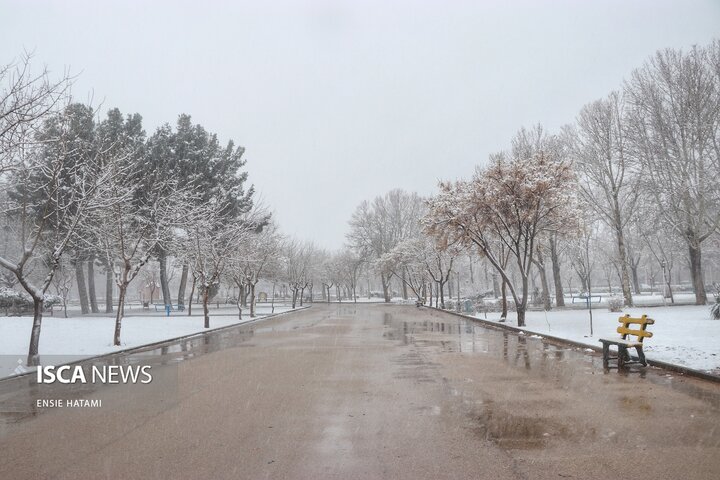 بارش برف در بجنورد