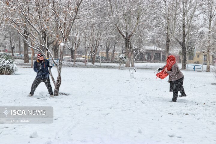 بارش برف در بجنورد