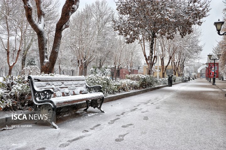 بارش برف در بجنورد