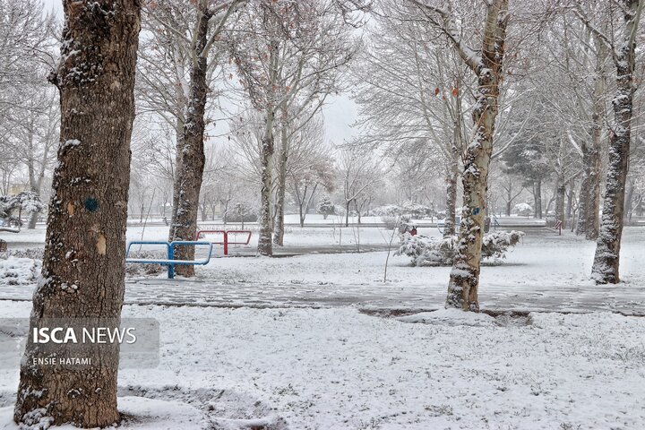 بارش برف در بجنورد