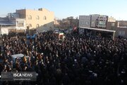آئین تشییع شهید مدافع امنیت با حضور حماسی مردم آران و بیدگل