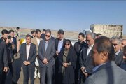 وزیر راه و شهرسازی از پروژه کریدور شرق به غرب سیستان و بلوچستان بازدید کرد