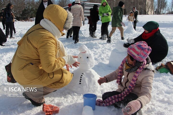 جشنواره آدم برفی در اردبیل