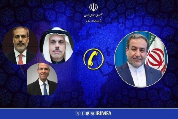 رایزنی عراقچی با همتایان مصری، عربستانی و ترکیه‌