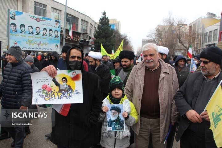 راهپیمایی 22 بهمن در اردبیل