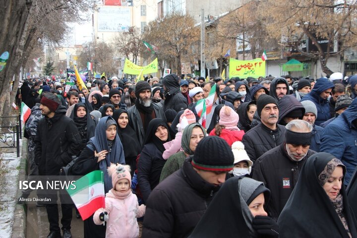 راهپیمایی 22 بهمن در اردبیل