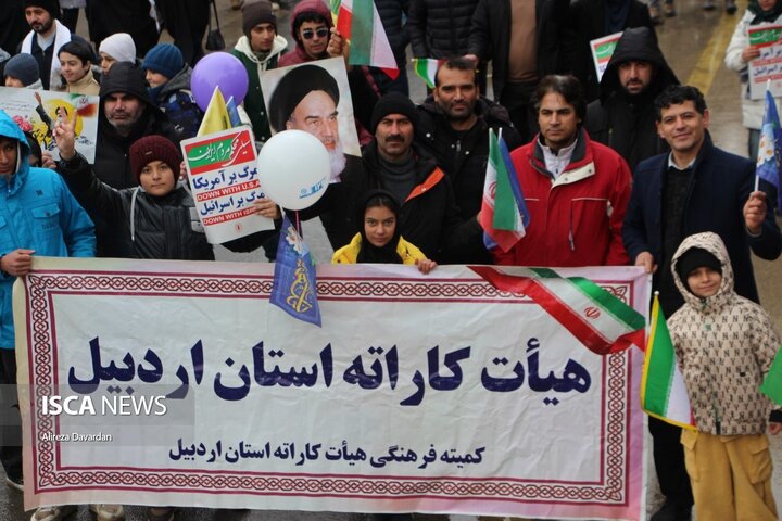 راهپیمایی 22 بهمن در اردبیل