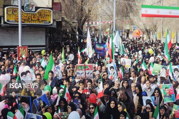 راهپیمایی مردم نجف‌آباد