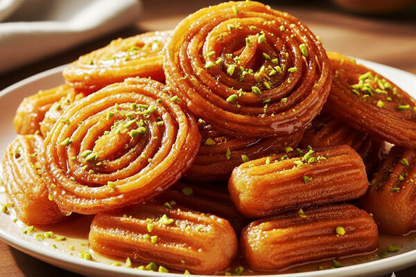آموزش شیرینی پزی / طرز تهیه بامیه خانگی آسان با نکات و مراحل تصویری آموزش شیرینی پزی / طرز تهیه بامیه خانگی آسان با نکات و مراحل تصویری