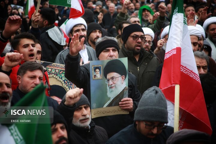 سوگواری مردم بجنورد در شهادت رهبر