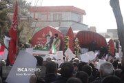 وداع مردم کاشان با پیکر شهدا مدافع عزت و شرف