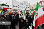 حضور خانواده دانشگاه آزاد اسلامی مشهد در راهپیمایی روز جهانی قدس