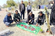 ادای احترام معاون استاندار هرمزگان به شهدای مدرسه میناب 