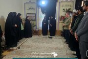 حضور مسئولین دانشگاه آزاد یاسوج در منزل شهید پوران قلی‌پور