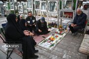 لحظات ناب تحویل سال نو در بهشت زهرای تهران