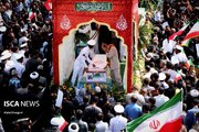 وداع باشکوه دریادلان هرمزگانی با شهدای ناوشکن دنا در ساحل خلیج‌فارس