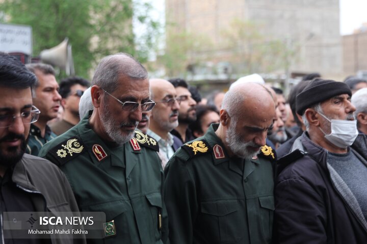 تشییع پیکر پاک سردار شهید علی‌محمد نائین