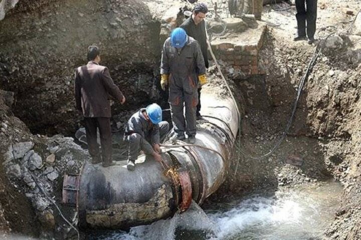 پایداری به شبکه آب بندرعباس پس از عملیات فشرده تعمیرات