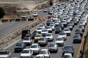 وضعیت جاده‌ها / ترافیک پرحجم درجاده هراز وآزادراه‌های منتهی به تهران