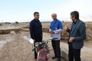 انسداد چند محور مواصلاتی دشتی در پی بارندگی