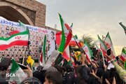 تجمع حماسی مردم جزیره هرمز برای حفظ انسجام ملی