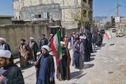 حضور پرشور حوزویان یاسوج در سوگ شهادت امام صادق (ع)