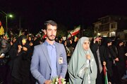 عروس و داماد رامسری، آغاز زندگی مشترک خود را در اجتماع مردمی جشن گرفتند