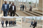 بازدید مدیرکل آموزش‌وپرورش سیستان‌وبلوچستان از ساخت مدرسه شبانه‌روزی الزهرا(س) هیرمند