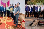 ادای احترام مسئولان ورزشی هرمزگان به شهید ووشوکار استان