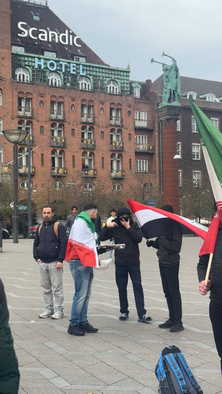 تجمع حامیان ایران در کپنهاک دانمارک