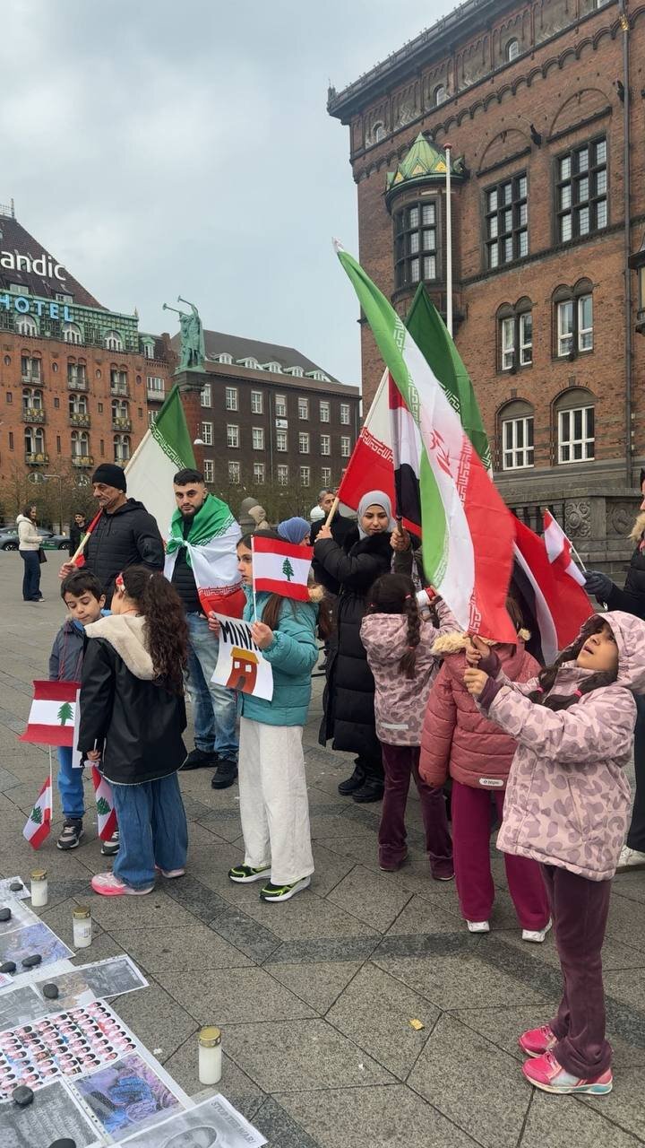 تجمع حامیان ایران در کپنهاک دانمارک