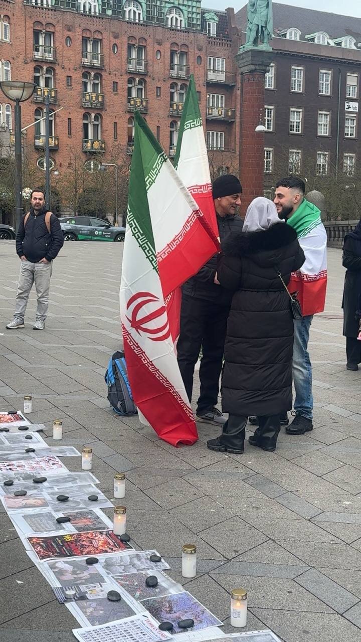 تجمع حامیان ایران در کپنهاک دانمارک