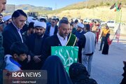 استقبال باشکوه از بانوی کرامت در آستان مقدس امامزاده بی‌بی خاتونین (س)