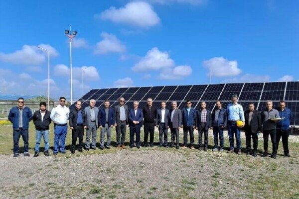 فاز نخست نیروگاه خورشیدی انبار نفت اردبیل افتتاح شد