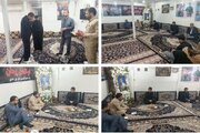 دیدار مسئول سازمان بسیج دانش‌آموزی با خانواده شهید ابوالفضل پیمان
