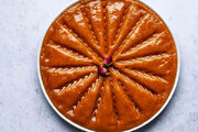 آموزش شیرینی پزی / طرز تهیه حلوا زعفرانی با شیر خشک خوشمزه و مجلسی در خانه