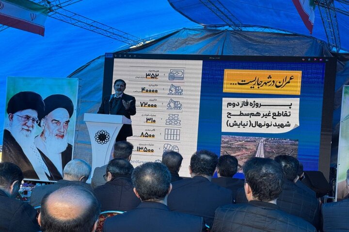 افتتاح فاز دوم تقاطع غیر همسطح نیایش در اردبیل