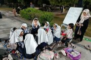 ترویج فرهنگ ایثار در دبستان دخترانه سما عالیشهر/ از توزیع بسته‌های معیشتی تا همراهی با موکب‌های دانشجویی