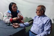 بازدید استاندار از موکب هلال احمر دانشگاه آزاد یاسوج