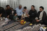 دیدار فرمانده سپاه فتح با خانواده شهید جنگ رمضان در چرام