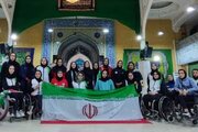 ملی‌پوشان بسکتبال با ویلچر بانوان در زنجان؛ بازدید از حسینیه اعظم و محکومیت هتک حرمت دشمنان