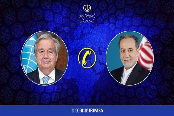 عراقچی در گفتگو با گوترش عامل اخلال در روند مذاکرات را بیان کرد عراقچی در گفتگو با گوترش عامل اخلال در روند مذاکرات را بیان کرد