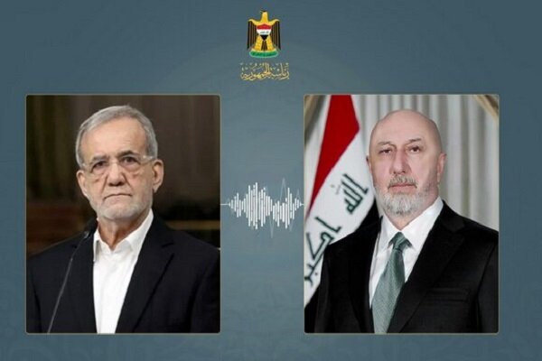 گفتوگوی تلفنی پزشکیان با رئیس جمهور عراق درباره پایان تنشها در منطقه گفتوگوی تلفنی پزشکیان با رئیس جمهور عراق درباره پایان تنشها در منطقه